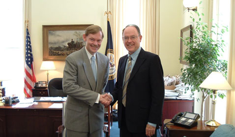 Meeting Robert Zoellick, then US Trade Representative and later President of the World Bank, in Washington